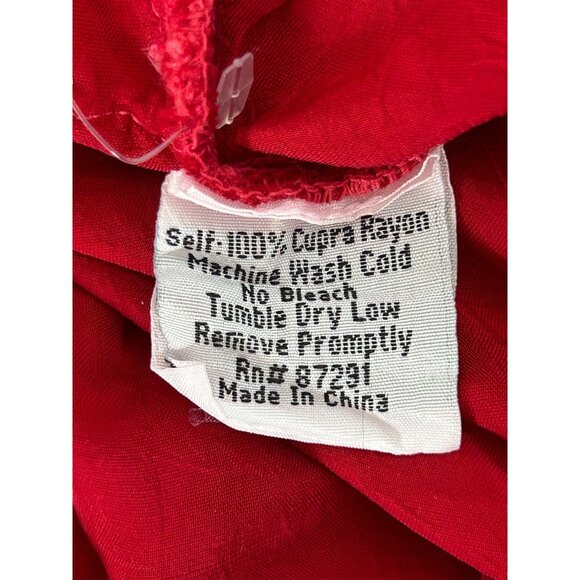 Johnny Was Red Crochet Lace Embroidered Eyelet Tunic in Red - Sz M - Picture 8 of 8